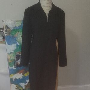 The Limited Black Long Trench Coat